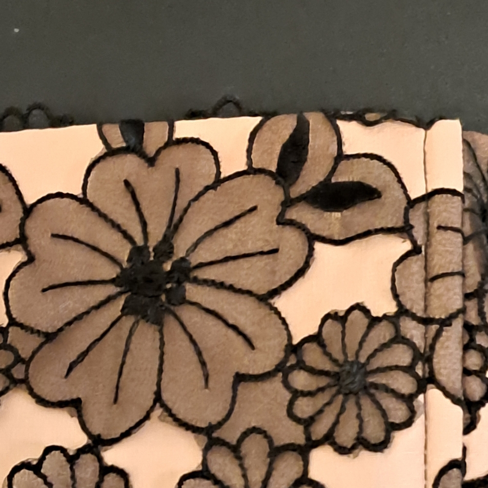 Mark Shale Strapless Black & Brown Organza Lace Overlay Lined Dress Misses 8 - Picture 7 of 9